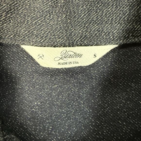 3Sixteen Ranch Jacket Mens Size Small Denim Selvedge Salt Pepper Barn - Picture 4 of 13